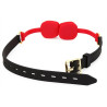 KINKgear Bâillon en silicone Zen Open Noir-Rouge